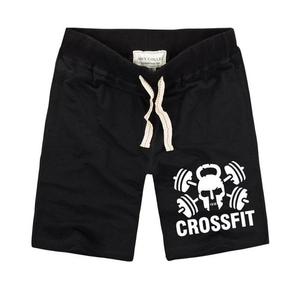 

cotton men 's short trousers casual calf -length jogger mens shorts sweatpants crossfit fitness man workout short breathable, White;black