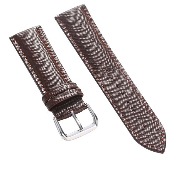 

watch accessory 18/20/22/24mm leather watch band black/brown color watches bracelet wristwatch strap replacement pin buckle spring bars