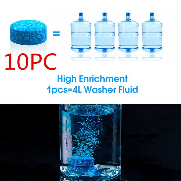 

10pcs universal car wiper cleaner solid concentrated glass water car windshield window cleaner wiper water tank for home office
