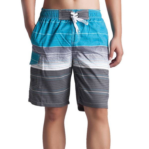 

2019 men swimwear striped beach board shorts quick dry summer casual swim trunks male running sport surffing shorts 4colors