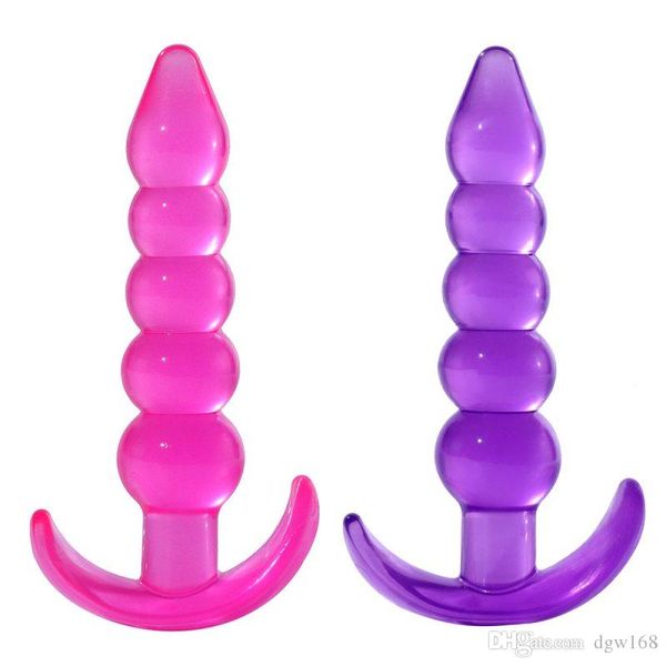 massaggiatore sessuale massaggiatore sessualemassaggiatore sessualeJelly Silicone Accessori sexy Principiante Giocattolo erotico Spina anale SM Giocattoli adulti del sesso per uomini Donne