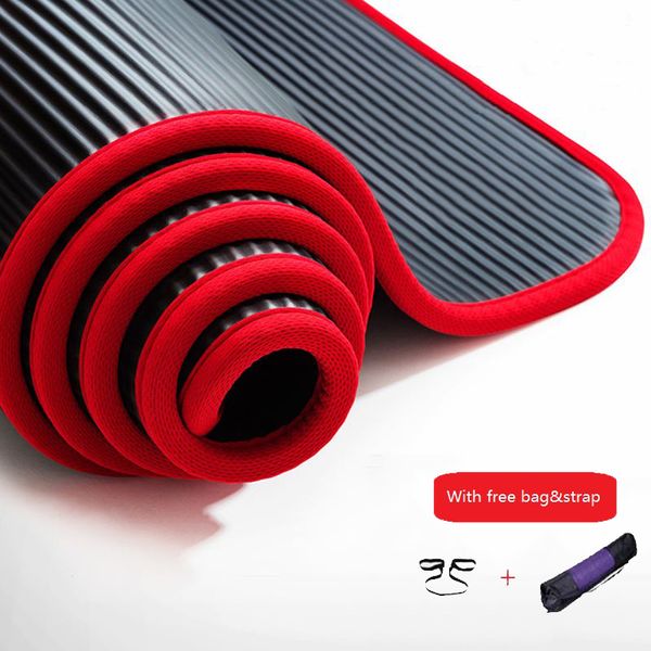 

edge covered non-slip yoga mat 10mm multifunctional sports yoga mat for fitness gym colchonete 183*60*10cm for junior