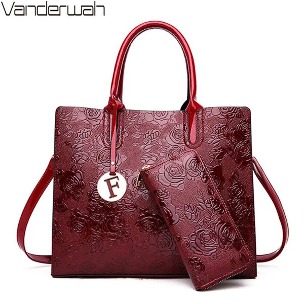 

2 set purses and handbags women tote bags ladies shoulder crossbody bags for women 2019 clutch wallet sac a main