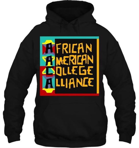 

men hoodie new aaca african american college sizes s m  xl 2xl women streetwear, Black