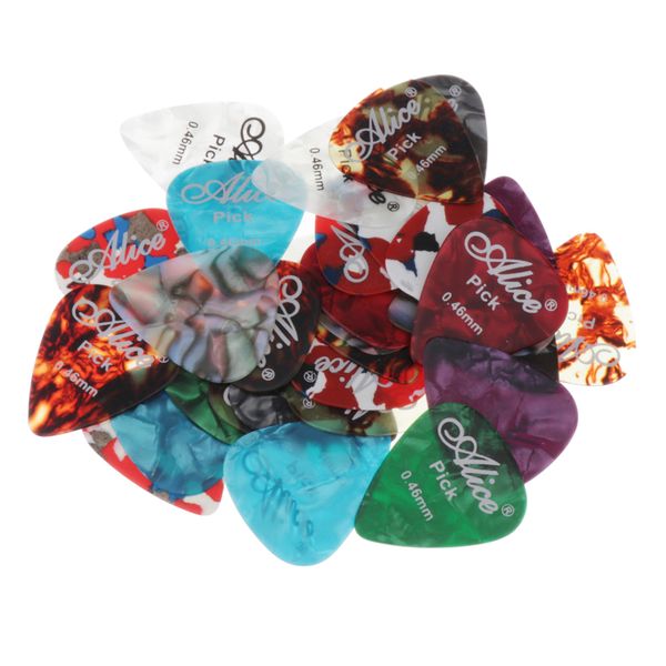 

30pcs multicolor celluloid acoustic electric guitar picks plectrums