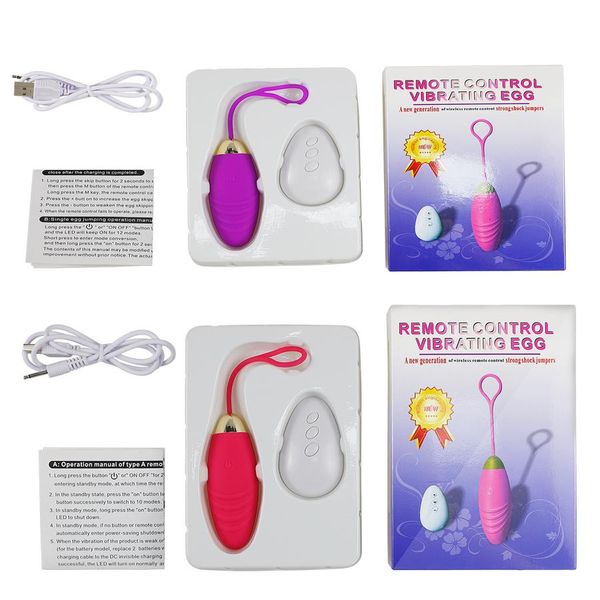 

rechargeable silicone bullet usb vibrators for remote wireless women control vibrating toys speed ball massage 10 egg ldooa