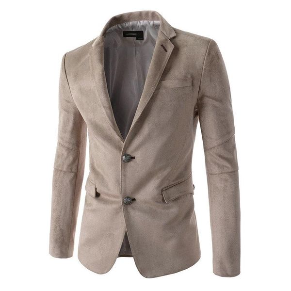 

ла maxpa] новый мужской замшевый пиджак свободного покроя приталенный fit куртки двойная кнопка пиджаки мужской платье пиджаки пальто костю, White;black