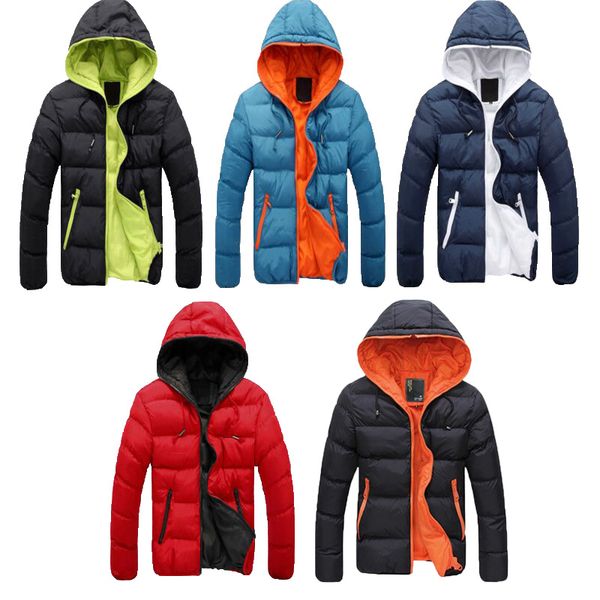 

2017 men ultralight parkas men's full zipper up long sleeve autumn & winter lightweight overcoats parkas plus size 4xl, Tan;black