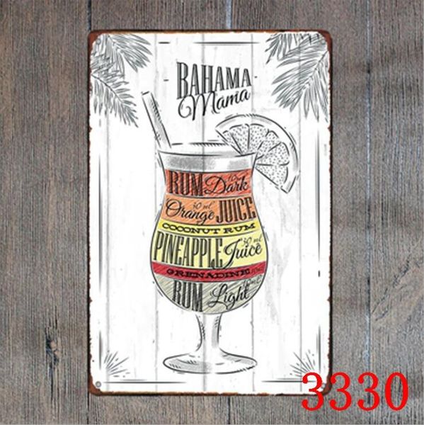 

металл олово знаки мохито bloody том синий коктейль tin вход бар декор стены club metal crafts home decor живопись бляшках art poster lxl251