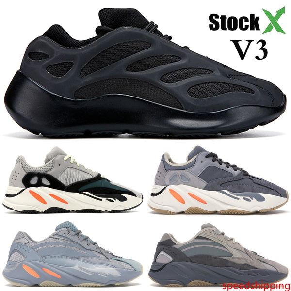 

700 new v3 alvah black azael mens running shoes kanye west 700 wave runner vanta inertia men designer shoes women sneakers
