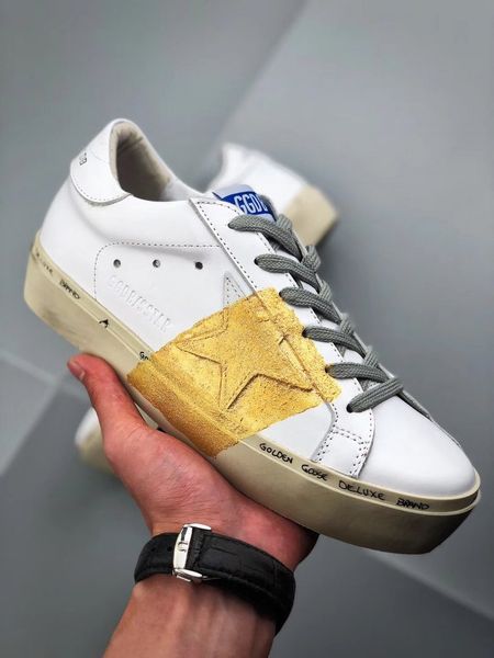 

golden goose vce superstar distressed casual shoes ggdb old style leather women fashion luxury men outdoor designer trainers, Black