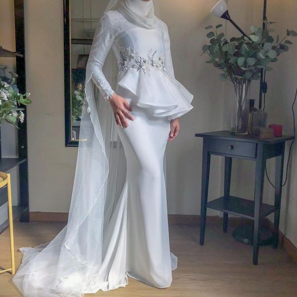 

плюс размер выпускного вечера платья мусульманская robe de soiree, Black