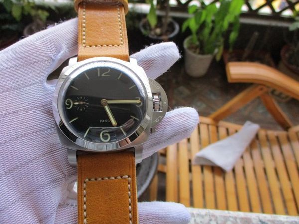 

47mm sapphire crystal 127 00127 mens watches stainless steel men watch hand winding zf n-maker wristwatches orologio di lusso