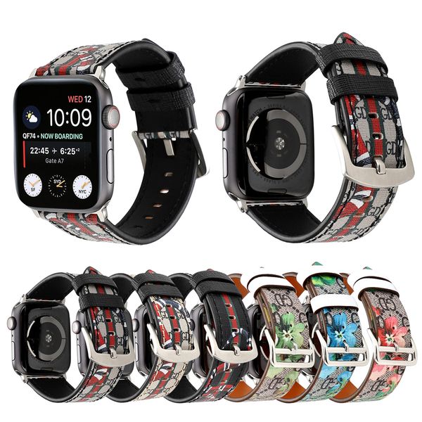 

suitable for applewatch luxury leather designer strap iwatch new gray snake apple black snakeskin strap, Black;brown