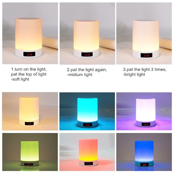 

персонализированные фото светодиодный ночник музыка mp3-дисплей беспроводная связь bluetooth usb аккумуляторная сенсорный светильник ночник