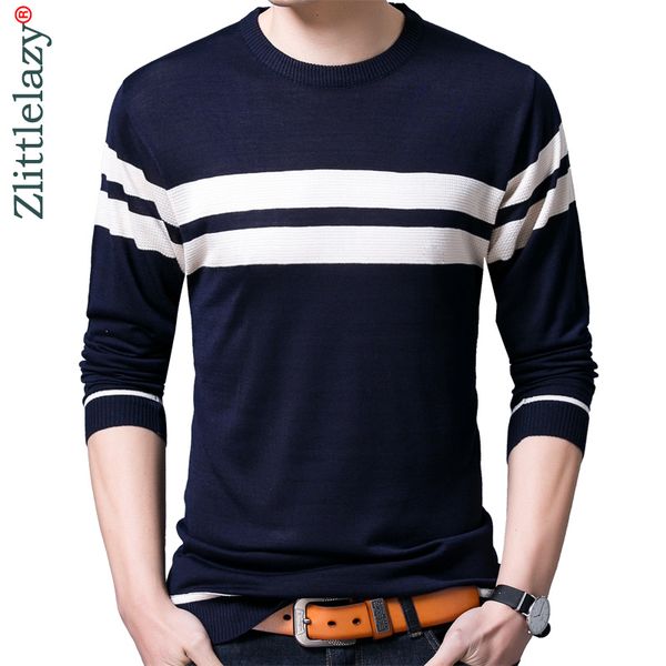 

2018 designer pullover striped men sweater dress thin jersey knitted sweaters mens wear slim fit knitwear fashion clothing 10035, White;black
