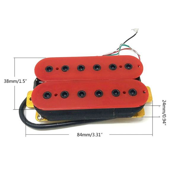 

2pcs electric guitar pickups for 6 string strat tele sq guitar adjustable screw