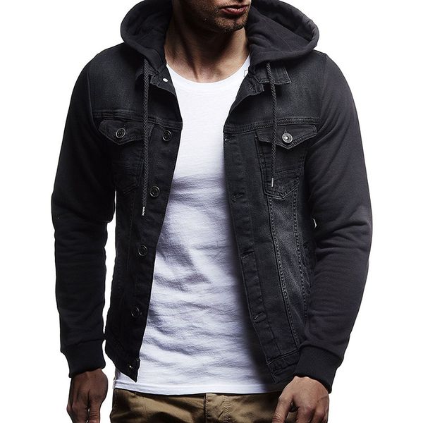 

denim jacket men's new fashion men cowboy cotton slim fit single breasted jackets casual spring male slim coat plus size 3xl, Black;brown