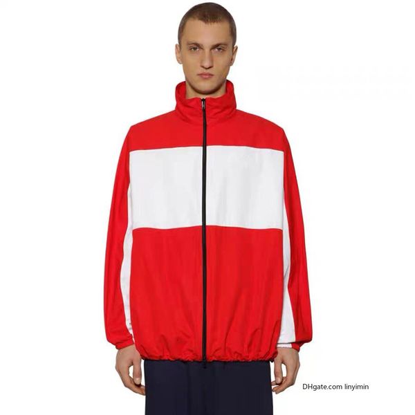 

balenciaga balenciaga blcg 19fw bb логотип дизайнер печати пальто панелями шить ветровка человек женщины пара куртки мода новая мода высокое, Black;brown