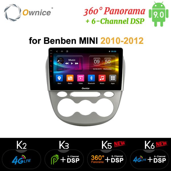 

ownice ips screen android 9.0 octa core car radio for benben mini 2010 - 2012 k5 k6 4g lte 360 panorama dsp spdif dvd player car dvd