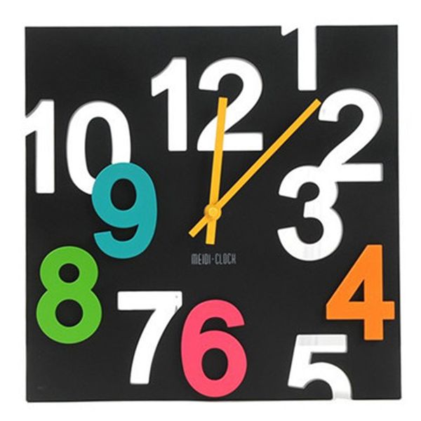 

lixf fashion hanging wall clock modern 3d novelty silent europe style hollow design table clocks wall home decor