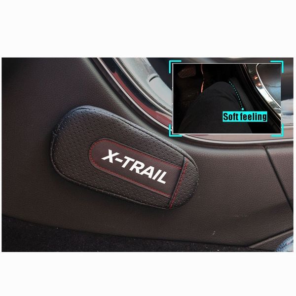 

soft leather leg cushion knee pad armrest pad interior car accessories for xtrail