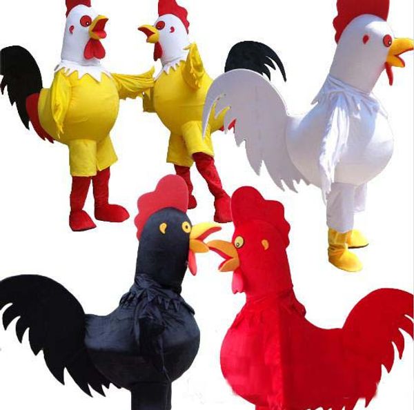 2018 hot new frango traje da mascote para adulto fancy party party halloween traje do galo frete grátis