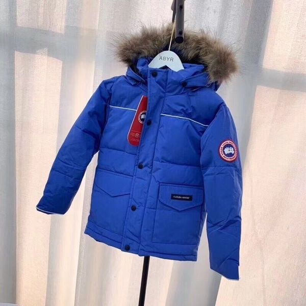 

kids coats boys and girls winter children s down jacket childrens hoodies baby s jackets brand kids goose down jacket75, Blue;gray