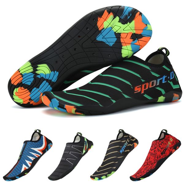 

soft upstream shoes summer water shoes woman swimming diving socks aqua men wading sandals beach slippers tenis masculino