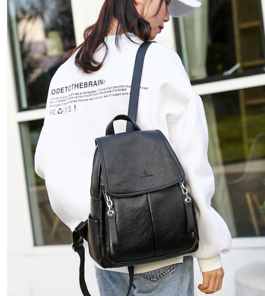 

2020 мода повседневная корейский стиль рюкзак простой мягкий скрыть вещество женская сумка мода рюкзак женская роскошь