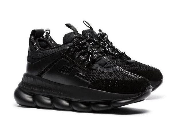 

New colorde igner ca ual hoe fa hion ca ual neaker chain reaction trainer lightweight link embo ed ole with du t bag v11