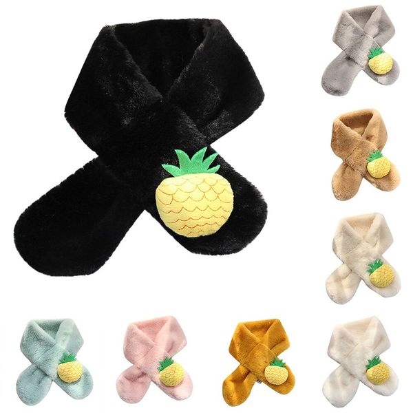 

warm cashmere wraps winter scarf 2019 fashion vintage pineapple plush children winter warm scarf fashion thicken grass scarves, Blue;gray