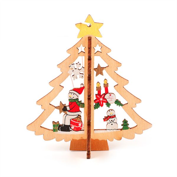 

cevent 1pcs 3d wooden bell pendant for christmas tree xmas accessories new year party christmas decoration diy star&tree craft