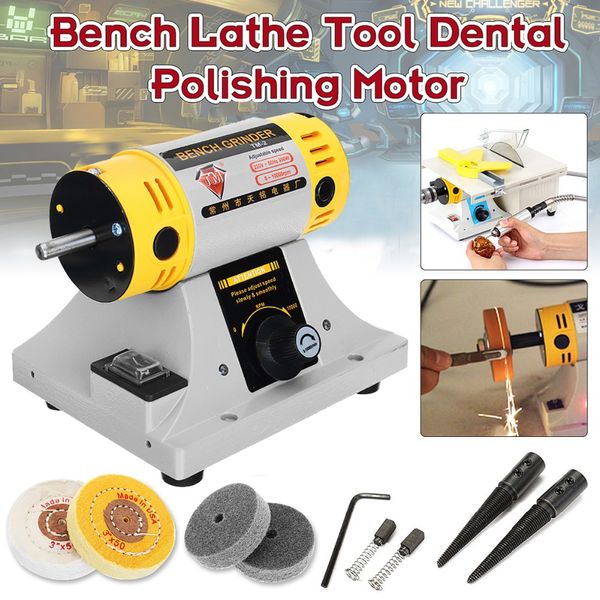 

350w 220v multi-purpose mini bench grinder polishing machine kit for jewelry dental jewelry motor lathe bench grinder kit set