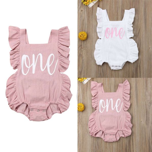 

newborn infant baby girls ruffled romper clothes outfit sunsuit jumpsuit playsuit, Blue
