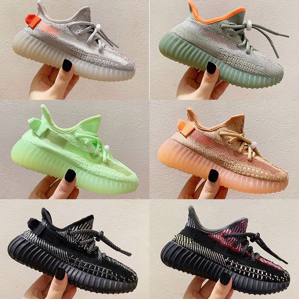 

infant kanye 3m cinder linen reflective lundmark kids running shoes earth tailgate tailgate zyon west small boys girls toddlers sneakes, Black