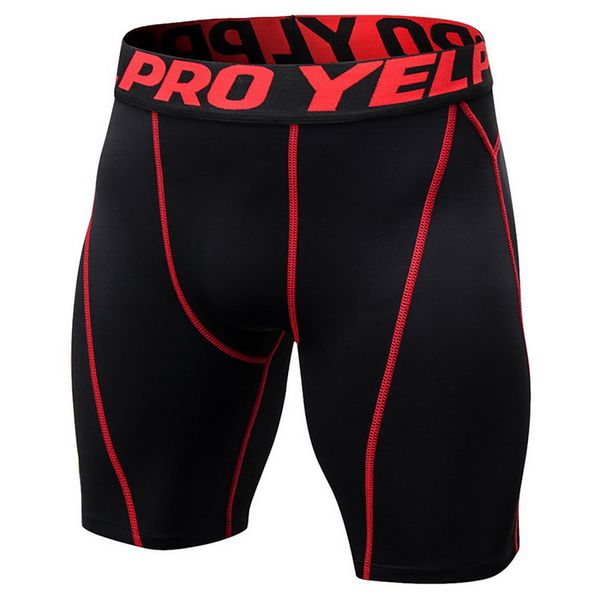 

summer men's gym shorts running quick drying casual men's body buliding fitness training shorts sports compression tights, White;black
