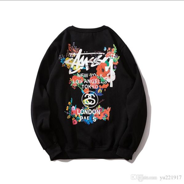 

новый tiger bee хип-хоп печатных толстовки для мужчин толстовка потеет harajuku уличная одежда тур толстовка спортивный костюм, Black