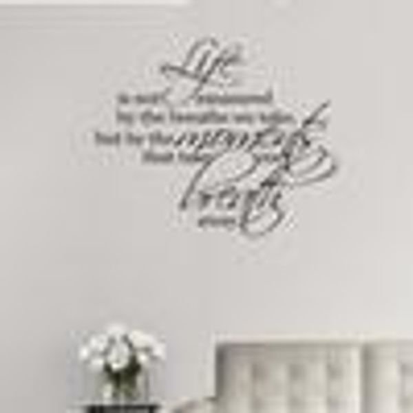 

жизнь не измеряется количеством вдохов наклейки на стены винила самоклеящихся семьи цитаты стены искусства наклейки для гостиной home decor