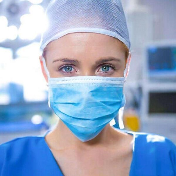 

dhl ship face3 ply 3layer mouth er mask blue masks earloop non woven fabric 3m7d