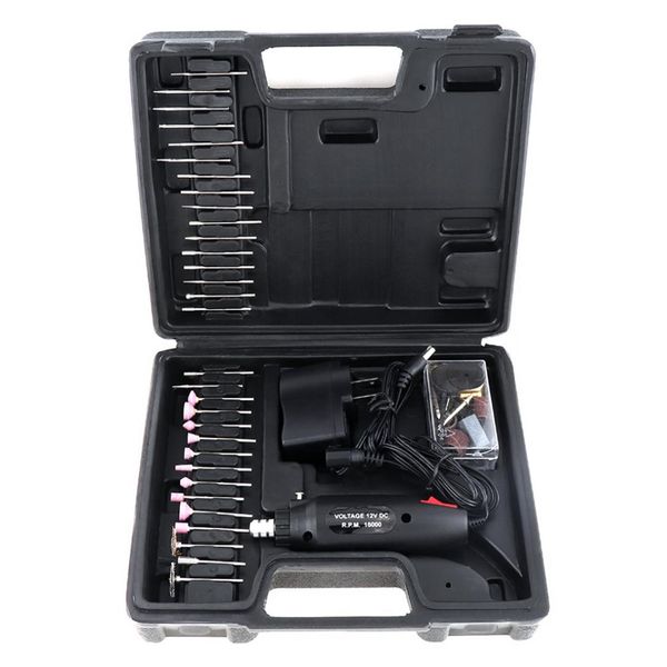 

60pcs/set 110 / 220v mini rechargeable electric grinder with various wheelhead and steel wire brush for polishing us plug