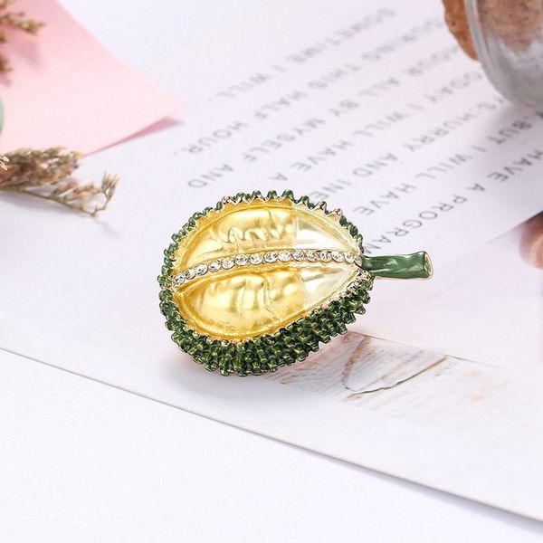 

durian brooch fruit pin creative design vivid style fashion jewelry casual banquet brooch pins gifts, Gray