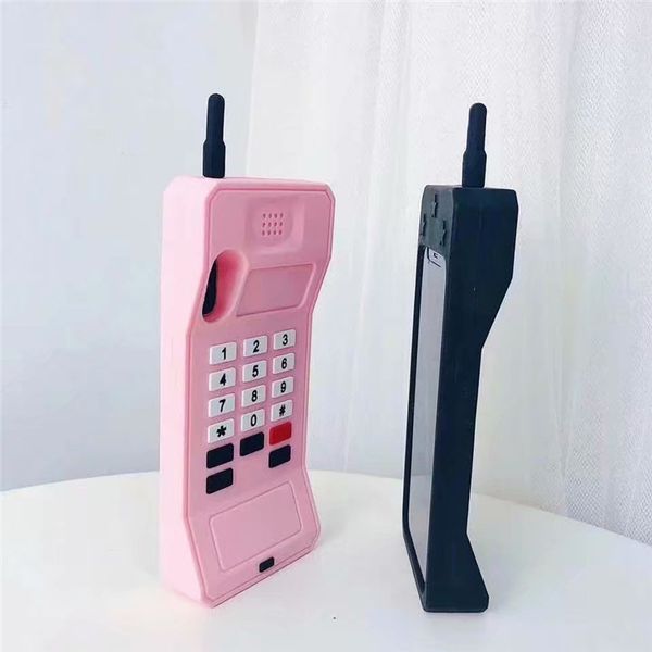

pink 3d mobile phone phone case silica gel case for iphone 11 pro 6s 8 7 plus x xs xr max soft tpu back cover shell silicone cases