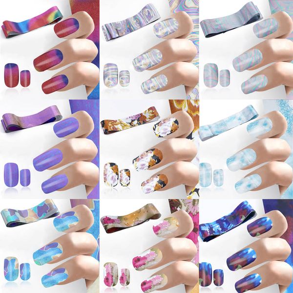 

4*100cm silver laser starry sky stars nail art stickers tips wraps foil sticker transfer glitters diy 3d nail art decorations, Black