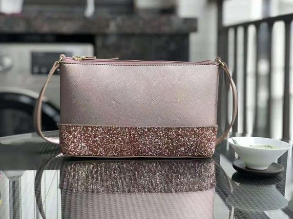 

2019 new popular women's bag small square bag makeup zipper cross body color link single shoulder fashion star