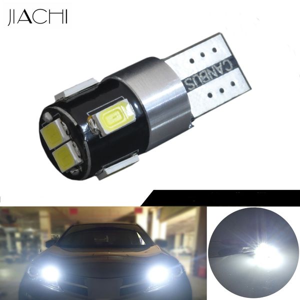 

jiachi 100pcs/lot wholesale led lamps for cars t10 w5w canbus led for automobiles sparking lights white yellow blue 12 volt