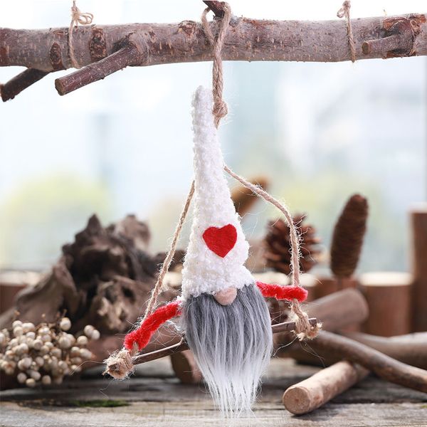 

swing tree hanging ornament holiday fairy gift home easy install garden faceless doll decoration christmas party crafts