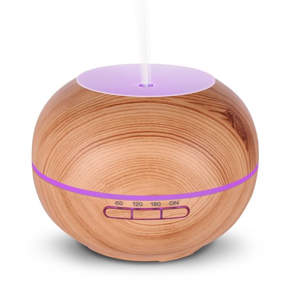 

200ml air ultrasonic aroma humidifier usb aromaterapy essential oil diffuser wood grain led night light cool mist maker for home