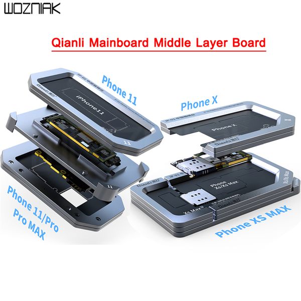 

qianli middle frame reballing platform bga reballing stencil tin planting for x xs xsmax 11 11pro logic board rework tool