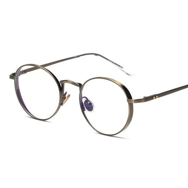 

wholesale-eyewear vintage retro plain women men computer reading glasses myopia eyeglasses frame brand design oculos, Silver